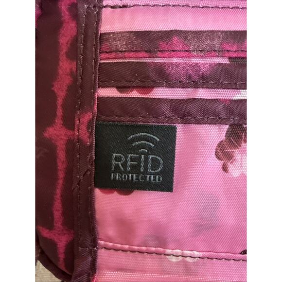 Pink Magenta Lug SWITCH Mini‎ Crossbody Belt Bag Wristlet 6x9 Nylon Tie Dye - Picture 5 of 16